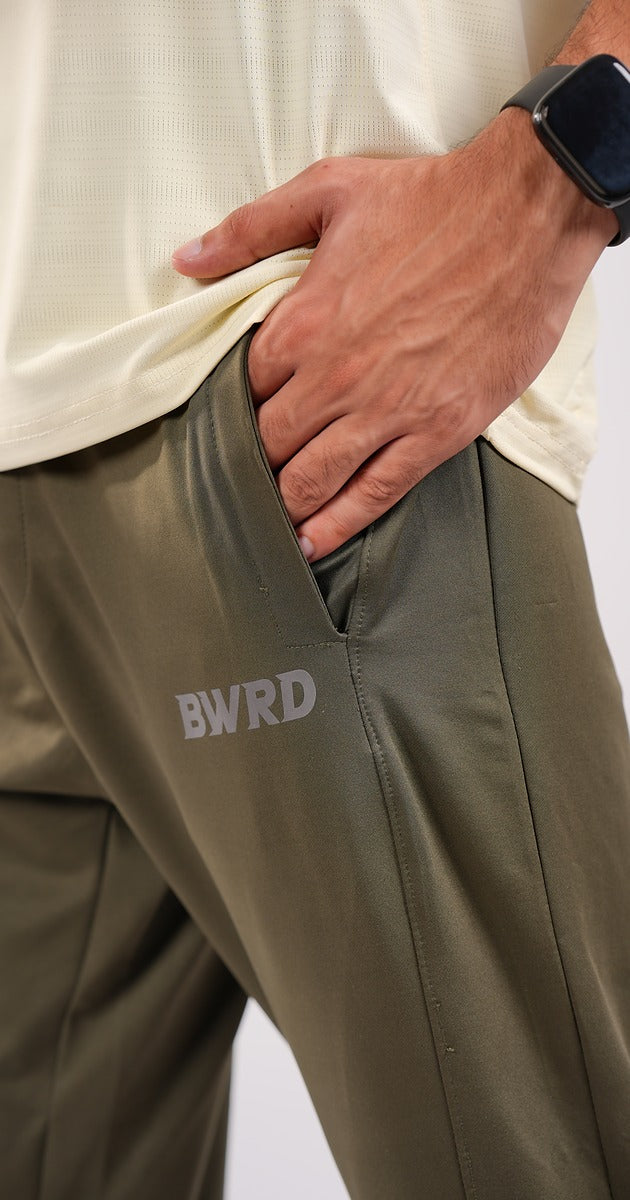 BWRD Olive Green Trousers Regular Fit