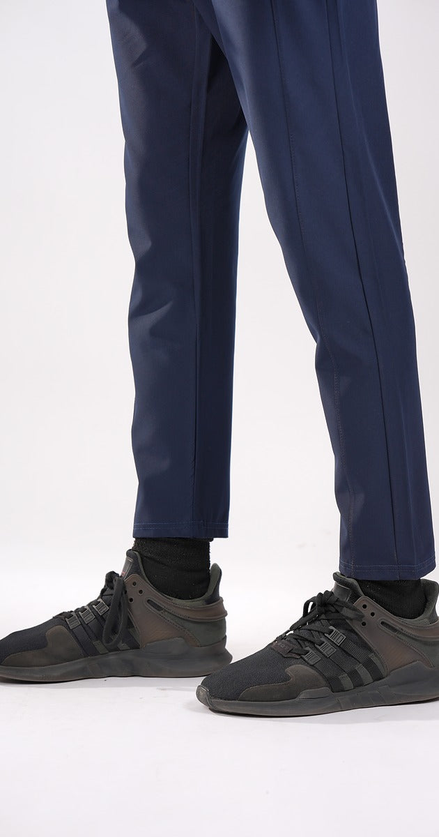 BWRD Navy Blue Trousers Regular Fit
